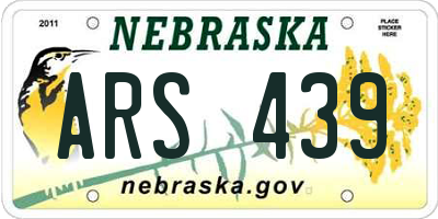 NE license plate ARS439