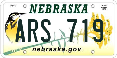 NE license plate ARS719