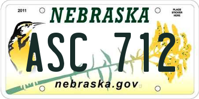 NE license plate ASC712