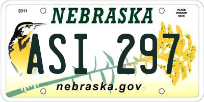 NE license plate ASI297
