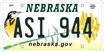 NE license plate ASI944
