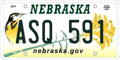 NE license plate ASQ591