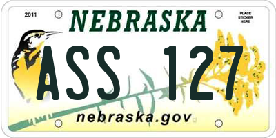 NE license plate ASS127