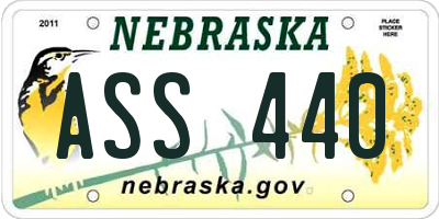 NE license plate ASS440