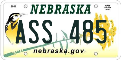 NE license plate ASS485