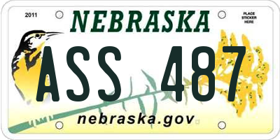 NE license plate ASS487