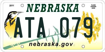 NE license plate ATA079