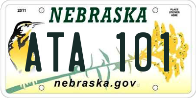 NE license plate ATA101