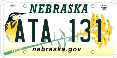 NE license plate ATA131