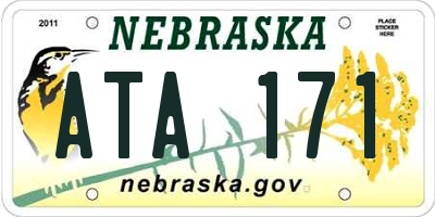 NE license plate ATA171