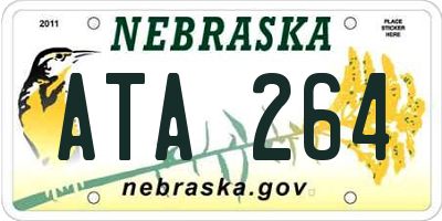 NE license plate ATA264