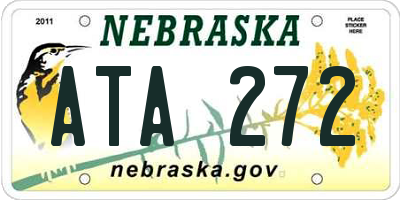 NE license plate ATA272