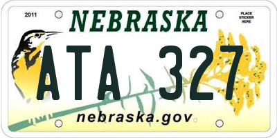 NE license plate ATA327