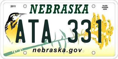 NE license plate ATA331