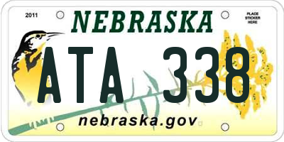 NE license plate ATA338