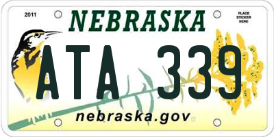 NE license plate ATA339