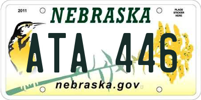 NE license plate ATA446