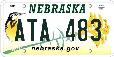 NE license plate ATA483