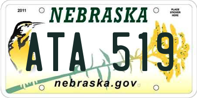 NE license plate ATA519