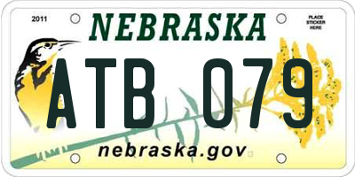 NE license plate ATB079