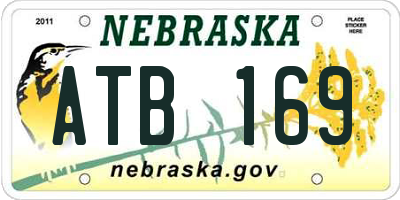 NE license plate ATB169