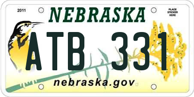NE license plate ATB331