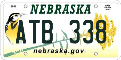 NE license plate ATB338