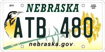 NE license plate ATB480