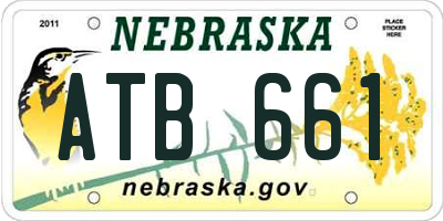 NE license plate ATB661