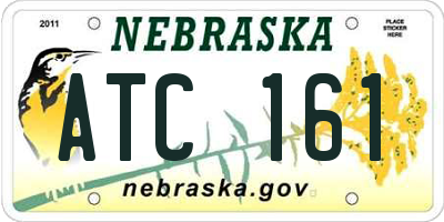 NE license plate ATC161