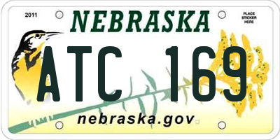 NE license plate ATC169