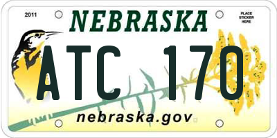 NE license plate ATC170