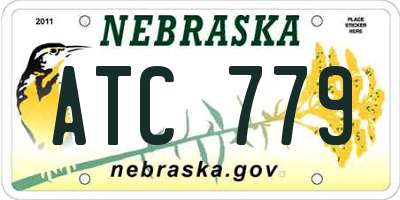 NE license plate ATC779