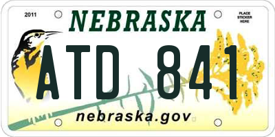 NE license plate ATD841