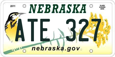 NE license plate ATE327