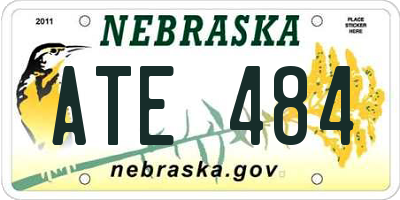 NE license plate ATE484