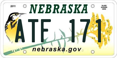 NE license plate ATF171