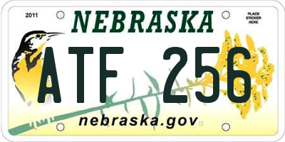 NE license plate ATF256