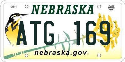 NE license plate ATG169