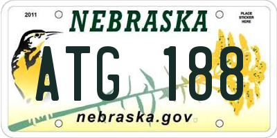 NE license plate ATG188