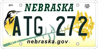 NE license plate ATG272