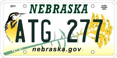 NE license plate ATG277