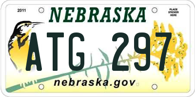 NE license plate ATG297