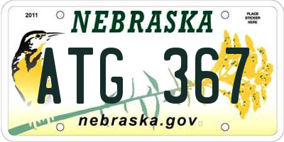 NE license plate ATG367