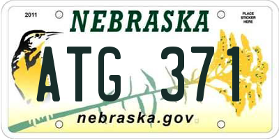 NE license plate ATG371