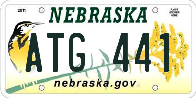 NE license plate ATG441