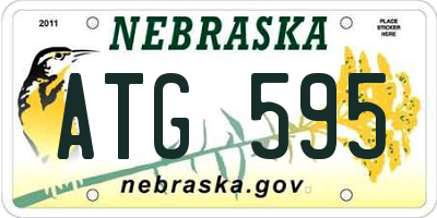 NE license plate ATG595