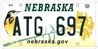 NE license plate ATG697