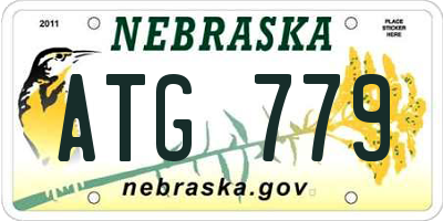 NE license plate ATG779