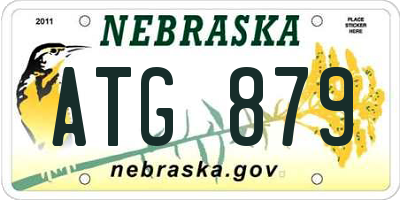 NE license plate ATG879